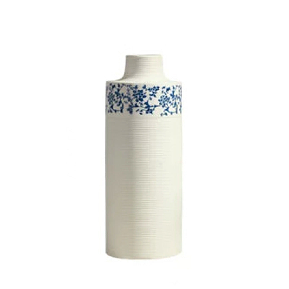 Elegant Handcrafted Blue And White Porcelain Flowers Vase,HP053