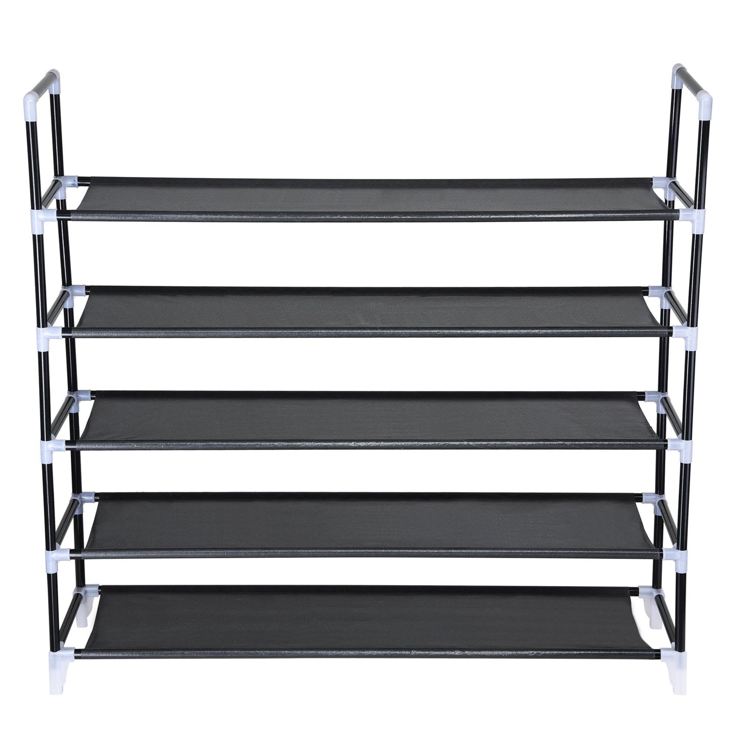 5 Tiers Shoe Rack 25 Pairs/Black