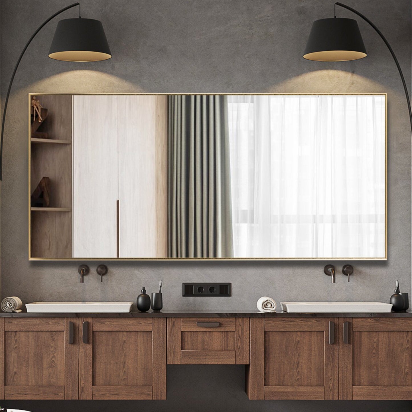 Chic Oversize Bathroom/Vanity Mirror