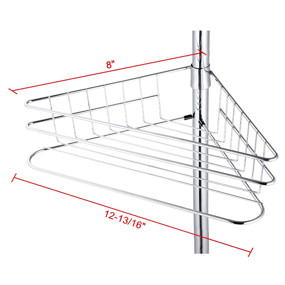 110 1/4corner shelf caddy(with metal shelf)